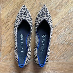 Rothy’s Leopard Point Flats 7.5